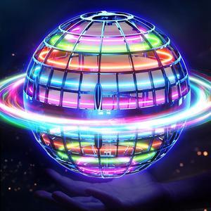 Flying Orb Ball (Blue 2024 Upgraded) with Dazzling Lights Magic Hover Spinner Cool Boomerang Drone Floating Cosmic Globe Kids Outdoor Toys for 6 7 8 9 10 Year Old Boys Girls