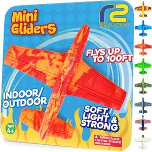 Airplane Toy Foam Glider Plane for Kids: Best Outdoor Toys for Boys & Girls - Easter Basket Stuffers for Kids & Fun Flying Gliders Easy Throwing Air Planes - Great Gifts for Age 4 5 6 7 8 9 Year Olds