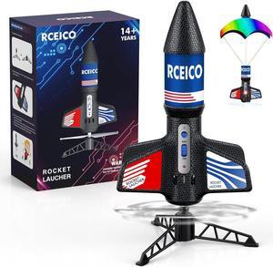 Rocket Launcher 200 Feet of Flight Altitude Model Rocket Kits with Launch Set Ultra-high Flying Air Rocket Toy Outdoor Toys for Ages 8-13 Birthday Gift for Kids Boys & Girls