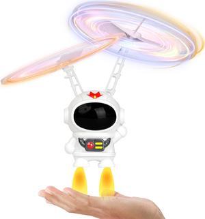 Astronaut Flying Toys for Kids Flying Orb Ball Toy Hand Operated Drones with LED Light Flying Ball Drone Indoor Outdoor Boys Girls Adults Gifts