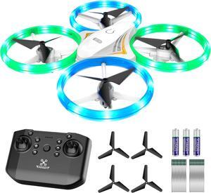 Mini Drone for Kids Small Colorful Led Quadcopter with Altitude Hold Headless Mode 360° flip and Auto Return Home RC Drone Easy for Beginner Flying Toy for Boys and Girls
