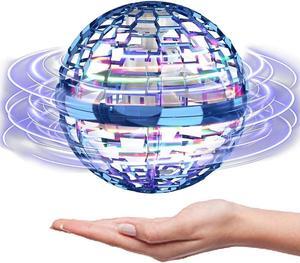 Mini Drone Toys for Kids Age 6-8-13 UFO Magic Flying Orb Ball with Lights Hover Boomerang Cosmic Globe Spinning Outdoor Toys Cool Stuff Birthday Presents for Boy Girl Teens 6 7 8 9 10+ Year