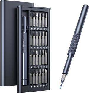 25-in-1 Small Precision Screwdriver Set Professional Magnetic Mini Repair Tool Kit for Phone Computer Watch Laptop Macbook Game Console Eyeglass Electronic - [Bearing Steel]