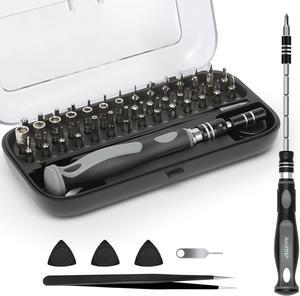 Precision Screwdriver Set - 48 in 1 screwdriver bit set Magnetic Small Screwdriver Set with Case mini screwdriver set for Computer Laptop iPhone MacBook PC Game Console Eyeglass