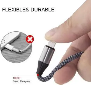 iPhone Charger Lightning Cable (3 Pack 10 Foot) [MFi Certified] 10 Feet Nylon Braided Compatible with iPhone 14/13/12/11/Pro/X/Xs Max/XR/8 Plus /7 Plus/6/ iPad