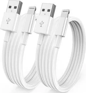 [  MFi Certified ] iPhone Charger 6ft Long Lightning to USB Cable 6 Feet Fast  Charging Cable Cord 6 Foot for iPhone 14 Pro Max/13 Pro Max/12 Mini/11 Pro/11/XS/XR/8/7/6s/iPad Air