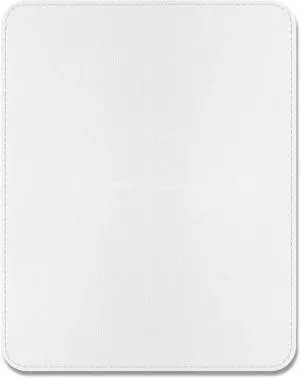 Leather Mouse Pad Office Mouse Mat Non-Slip Rubber Base Stitched Edge Washable Waterproof Rectangular Mousepad for Office Gaming PC Laptop 9.8 x 7.9 White