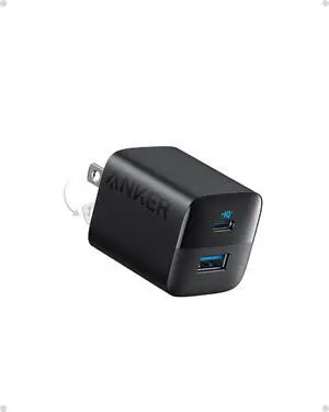 USB C Charger Block 33W 2 Port Compact Charger with Foldable Plug for iPhone 16/15 Galaxy and More (Cable Not Included White)