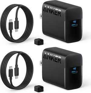 45W USB C Charger Block PPS Fast Charger with USB-C Cable for iPhone 16/15 and More Series iPad Galaxy S24 Ultra (2-Pack 5 ft Cable Included)