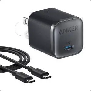 Nano 45W Type C Charger Fast Charging Compact and Foldable Plug USB C Charger Block for  Galaxy S25 Ultra/S24 Series iPhone 16 Series MacBook Pixel 9 iPad (6 ft Cable Included)