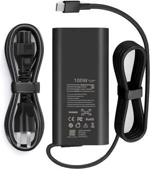 GAN 100W USB C  Laptop Charger for  Latitude 5340 7640 7340 7440 5440 5540 9440 5289 5300 Precision 3540 3580 3480 3581 5480 5680 in-spiron 14 Plus 7430 7440 DA100PM220