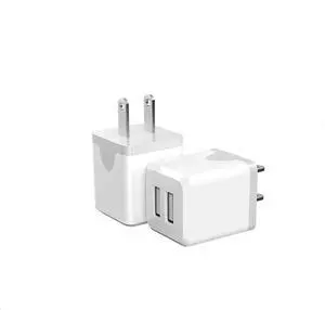 USB Wall Charger Charger BlockDual Port USB Cube ChargersPower Adapter Charging Plug Box Brick for Phone 16/15/14/13/12/11/Pro Max/SE/XS/XR/X Android Phones and More (White)
