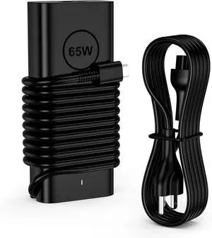New Slim 65W USB C  Laptop Charger Replacement AC Adapter for  Latitude 7420 Charger 5440 5430 5420 5520 5530 5540 XPS 13 9305 Chromebook 3100 Computer Type C Fast Charging 11FT Power Cord
