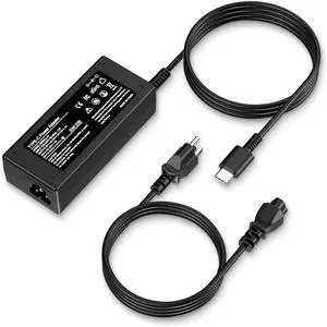 Universal 65W USB C Laptop Charger Replacement for  HP     Google and More for Office School and Family