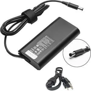 90W  Laptop Charger 19.5V 4.62A (UL Safety Certified) - Power Supply AC Adapter for Multiple Alienware Inspiron XPS and Latitude Models 7.4 x 5.0 Tip