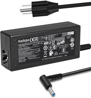 45W 19.5V 2.31A L25296-001 L25296-003 741727-001 Laptop Charger Fit for HP L25296-002/004 213349-109 Pavilion 15 14 13 11 Notebook Stream 14 13 11 Series Envy X360 Blue Tip Adapter Power Cord