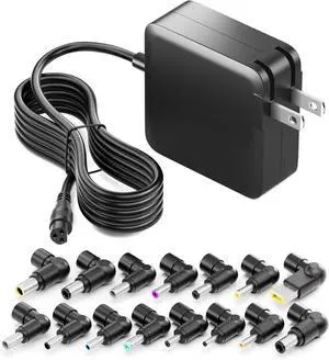 90W Universal Laptop Charger Power Adapter Cord Supply Replacement for  Hp    Thinkpad Toshiba   Fujitsu Notebook Ultrabook Chromebook