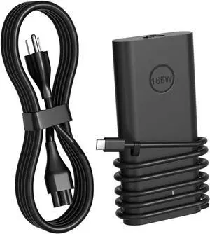 New 165W GAN USB C Charger for  Precision 5690 5680 3581 3580 XPS 17 9720 9730 Latitude 7640 7340 5540 5440 9440 5340 Inspiron-14 16 Plus 7640 7430 Pro Rugged Laptop Power Adapter DA165PM210