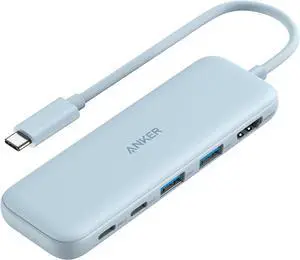 USB C Hub 5-in-1 USBC to HDMI Hub with 4K Display 5Gbps USB-C and 2 5Gbps USB-A Data Ports for MacBook Pro MacBook Air  XPS  Thinkpad HP Laptops and More (Blue)