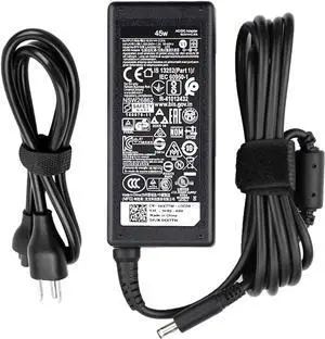 45W Round Tip Laptop Charger Fit for Dell Inspiron 13 14 15 3000 5000 7000 Series 15-3552 3555 3558 3565 3567 5551 5552 5555 5558 5559 DA45NM140 LA45NM140 19.5V 2.31A AC Adapter Power Cord