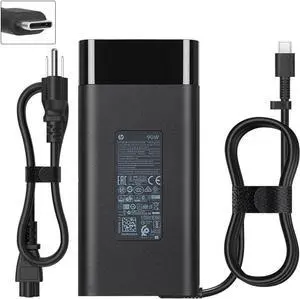 90W Laptop USB C Charger Fit for HP Envy x360 EliteBook 1040 G4 ZBook x2 G4 Spectre x360 15-bl075nr 2VY99EA 2PN61EA L45440-001 4.5A AC Adapter Type C Charger