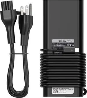 Replacement for  130W Laptop Charger USB C Type C Slim AC Power Adapter for  Xps 17 Precision 5550 5530 2in1 XPS 15 2in1 9575Latitude 7410 7310 7210 9410 9510 5420 5520 5510 Power Supply Cord