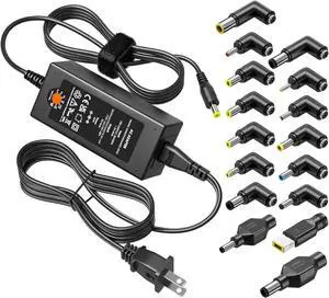 65W Universal Laptop Charger for  HP    Gateway  Monitor Power Cord 5V 6V 10V 12V 13.5V 14V 15V 16V 18V 18.5V 19V 19.5V 20V DC Power Supply AC Adapter with 16 Tips