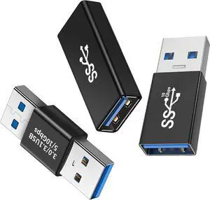USB 3.0 Adpter 3Styles of USB 3.0 to USB Adapters- USB A Female to Female Coupler USB A Male to Male Coupler USB A Male to Female Adapter - High Speed Convert Extension Coupler Connector Converte