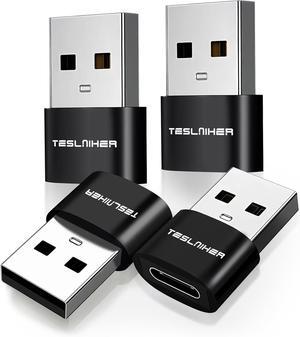 USB to USB C Adapter 4 Pack OTG Adapters USB C Female to A Male Adapter Type C to USBA Charger Converter Compatible with iPhone 16 15 14 iPad Pro Air Mini S24 S23