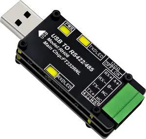 USB to RS485/RS422 Converter Adapter with FT232RNL and SP490EN Chips Supports Surge Protection/Short Circuit Protection/ESD Protection