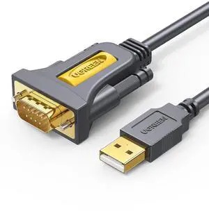3ft USB to Serial Adapter Serial to USB Adapter DB9 Male 9 Pin with PL2303 Chipset PVC Jacket RS232 to USB Cable for Windows 11 10 8.1 8 7 XP Vista Mac OS Linux