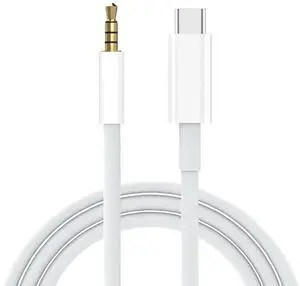 USB C to 3.5mm Audio Aux Jack Cable Aux Cord for iPhone 16 Type C to 3.5mm Headphone Car Stereo Cord Compatible with iPhone 16 Plus /15 Pro Max  Galaxy S25 S24 S23 S22 Note 20 (White)