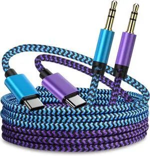 3FT Aux Cord USB C to 3.5mm Audio Cable for iPhone 16e 16 15 Pro Max/Plus Ox Chord USBC Male Headphone Cord Stereo Jack Cables for Car Speaker Google Pixel 9a 9 Pro  Galaxy S25 S23 Type C