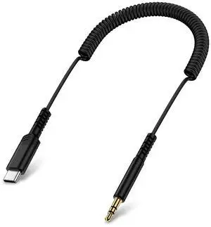 USB C to 3.5mm Audio Aux Jack Cable for  Galaxy A56/A36/A16/A15/S25 Ultra/S24/S23/S22/S21/S20 6FT Type C to 3.5mm Headphone Audio Adapter Coiled Car Aux Cord for iPhone 16/15/Pixel 9a/8a/8/7/6