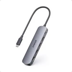 USB C Hub (5-in-1) 4K@30Hz HDMI with 100W Max Power Delivery USBC & USBA Data Ports Compact and Stylish for MacBook  XPS and More (Charger Not Included)