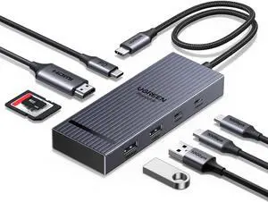 Revodok Pro USB C Hub for Laptop 8 in 1 MacBook Docking Station 4K 60Hz HDMI 100W PD Charging USB-C & USB-A 10Gbps Data Ports SD/TF Card Reader for MacBook Pro/Air iPad Pro XPS Thinkpad Revodok Pro USB C Hub for Laptop 8 in 1 MacBook Docking Station 4K 60Hz HDMI 100W PD Charging USB-C & USB-A 10Gbps Data Ports SD/TF Card Reader for MacBook Pro/Air iPad Pro XPS Thinkpad