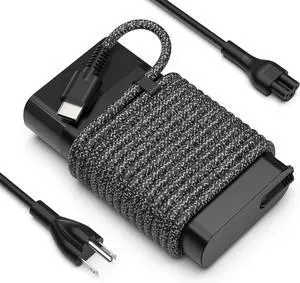 New Slim 65W USB-C Laptop Charger Replacement for HP Spectre X360 Elitebook x360 Envy Chromebook Spectre Elitebook Elite x2 ProBook Travel AC Adapter Type C Power Cord Supply