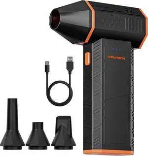 MF50 Electric Air Duster-110000RPM Super Power Cordless Air Duster 3-Gear Adjustable Mini Blower with Fast Charging Dust Blower for Computer Keyboard House Outdoor and Car