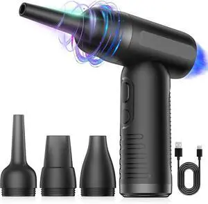 Compressed air Duster4 Gear Adjustable 100000RPM Electric air Duster Cordless air Blower for Laptop Keyboard Electronics Replaces Compressed Air Can
