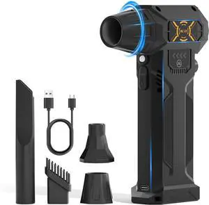 Electric Air Duster-380000RPM Compressed Air Duster Super High-Speed Air Blower Replace Compressed Air Cans Keyboard and PC Clean Adjustable Air Blower for Outdoors Car Home (AC-27)