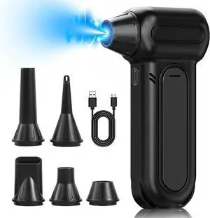 Compressed Air Duster 150 000 RPM Keyboard Cleaner Replace Compressed air can Computer Accessories for Outdoors PC Electronics Snow and Car Dust Off