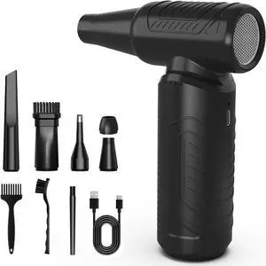 Compressed Air Duster Super Power 130 000rpm Mini Cordless Blower 3-Speed Adjustable Electric Air Duster No Canned Rechargeable Air Blower for Keyboard Computer Car Home Cleaning Gifts for Men