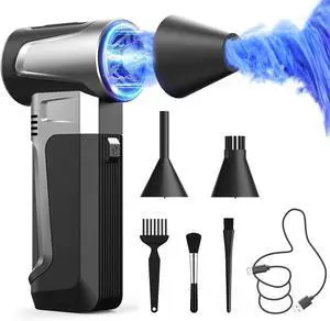 Compressed Air Duster 160000RPM Cordless Electric Air Duster 3 Gear Adjustable & Rechargeable Air Blower Portable Mini Air Duster for Computer Laptop Keyboard Outdoor House Car
