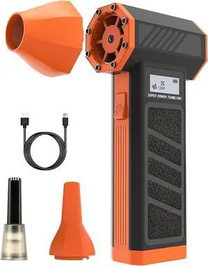 Compressed Air Duster-130000RPM Rechargeable Air Blower& Computer Vacuum Cleaner 2 in 1 with LED Light 4 Gear Adjustable Cordless Electric Air Duster for Keyboard Car Outdoor and House