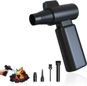 Compressed Air Duster 3 Gear Adjustable Electric Air Duster Cordless Jet Dry Blower Replace Air Can - No Canned Air Duster Rechargeable Air Blower Violent Fan Brushless Motor
