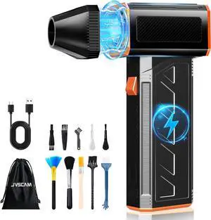 Compressed Air Duster 130000RPM Electric Air Duster 3 Gear Adjustable Cordless Air Duster Compressed Air for Computers Rechargeable Air Duster for PC Keyboard and Car (F31-Black)