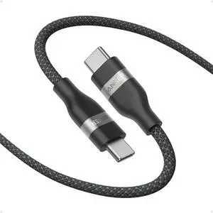 Nano USB C Cable 240W 3FT Flexible Multi-Color Braided Cord Fast Charging Type C Charger for iPhone 16 Series MacBook Pro and More(Black)