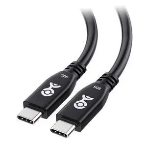 80Gbps USB 4 Cable - 1ft Supports Up to [8K@120Hz / 4K@480Hz Video 240W Charging 80Gbps Data Transfer] USB4 Cable Black Compatible with Thunderbolt 5/4 MacBook XPS Surface Pro