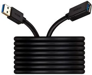 USB Extension Cable 20ft - High Speed USB 3.0 Extender Male to Female Cord Durable & Flexible for Mouse Keyboard Printer Flash Drive Webcam and More