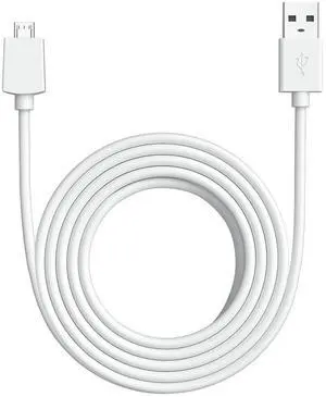 10 ft USB-A to Micro USB Power Cable for Indoor Cam - White